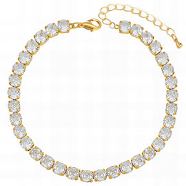 Stainless Steel Armband 18 Karat vergoldet "Diamant Armband"