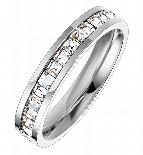 Stainless Steel Ring Classic Silber