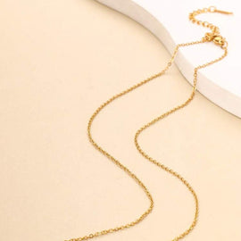 Stainless Steel Halskette "Veloura" 18 Karat vergoldet