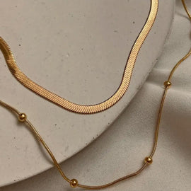 Stainless Steel Halskette "Double Trouble"