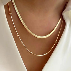 Stainless Steel Halskette "Double Trouble"