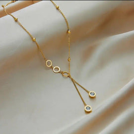 Stainless Steel Halskette "La Paris" 18 Karat vergoldet