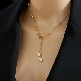 Stainless Steel Halskette "La Paris" 18 Karat vergoldet