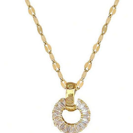 Stainless Steel Set Halskette & Ohrringe  18 Karat vergoldet