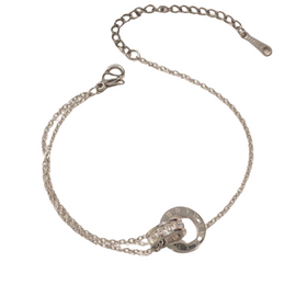 Stainless Steel Armband Doppel Ring